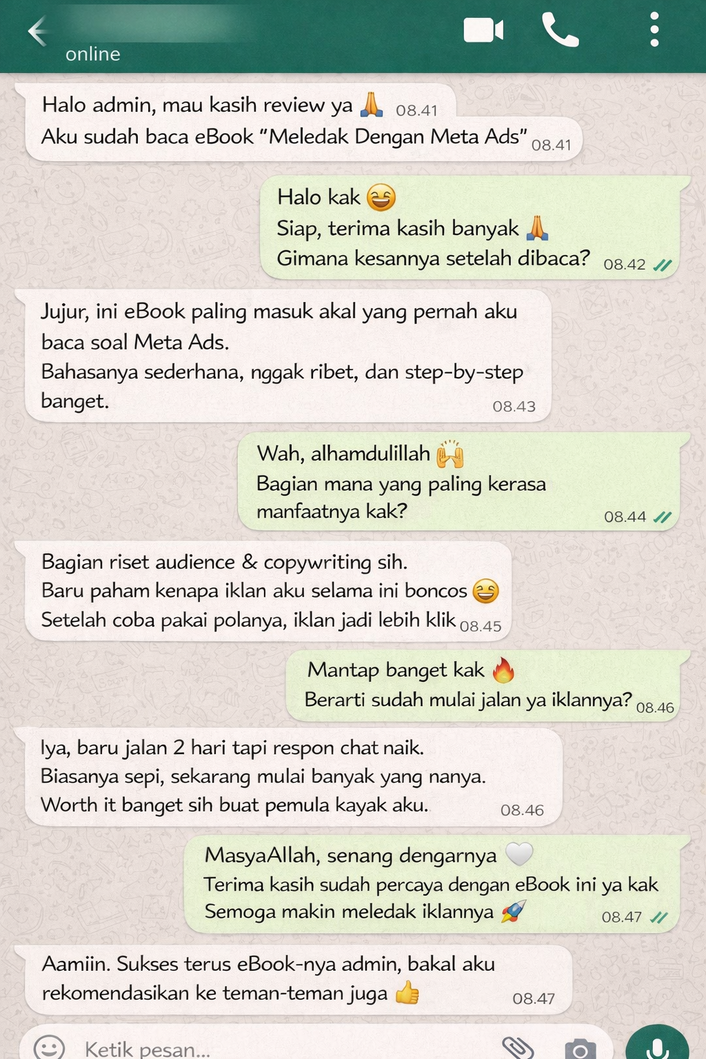 Testimoni WhatsApp 5